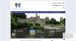 Desktop Screenshot of fairfordtowncouncil.gov.uk